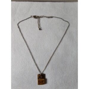 Rustic "HOPE" Pendant Necklace – Mixed Metal & Wood – Vintage Vibe